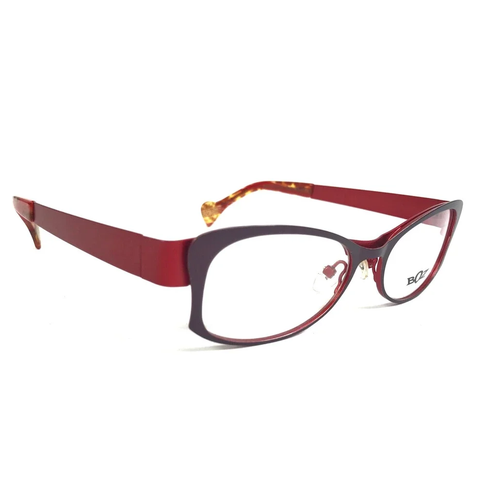 BOZ Eyeglasses Frames WENDY 7530 Matte Plum Purple Red Cat Eye 52-16.5-135